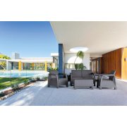 Conjunto Lounge de jardim Grafite (4 lugares)