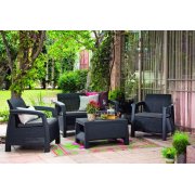 Conjunto Lounge de jardim Grafite (4 lugares)