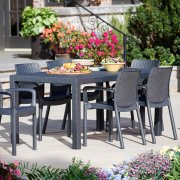 Mesa de refeição Melody Grafite 161x95x75