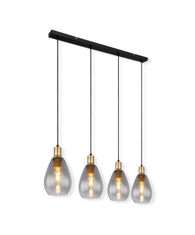 Suspensao fanni 4XE27 90cmxØ15cmx120cm 40W