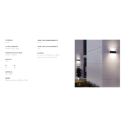 Aplique solar parede Led HILL 6W 4000K