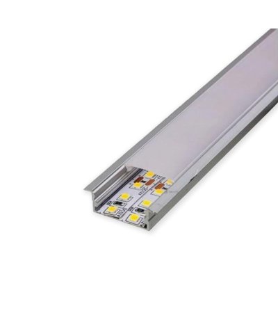 Calha de aluminio de encastrar 2mt