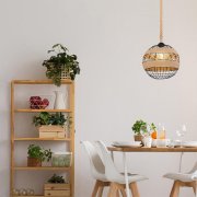 Candeeiro suspenso redondo Ø30cmx120cm 60W