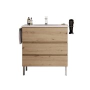 Conjunto Móvel de 3 gavetas com lavatório cerâmico