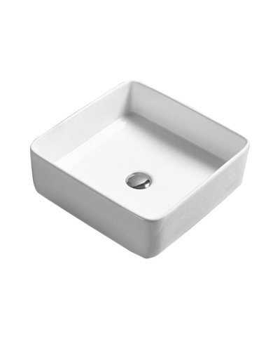 Lavatorio pousar 41x41cm Zezere branco UB2033