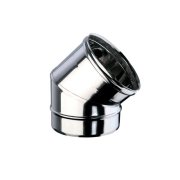 Curva inox simples diam. 150x45º