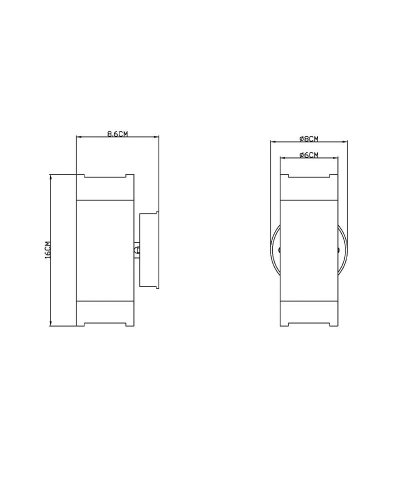 Aplique exterior cotopa 2xGU10 prt