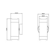 Aplique exterior cotopa 2xGU10 prt