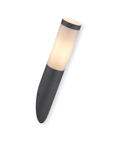 Aplique steel antracite IP44 1xE27