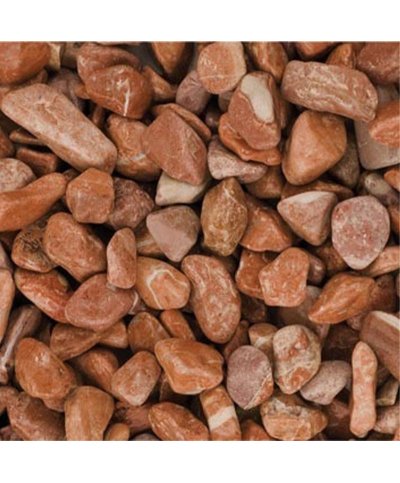 Pedra decorativa marmore rosa 3/6cm 25kg