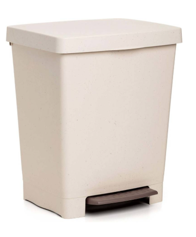 Balde lixo beje cubik 21L