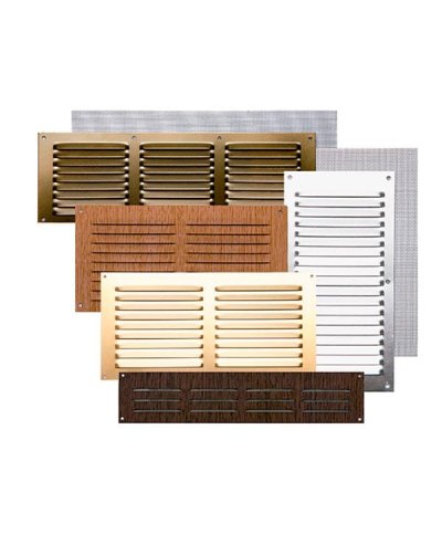 Grelha aluminio com rede 0,8 branco lacado 5x15