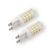 Pack 2 lampadas led G9 4W 400lm 3000K LG04231