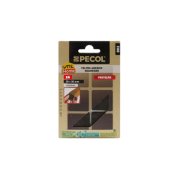 Feltro adesivo quadrado castanho 30x30mm 6 unid