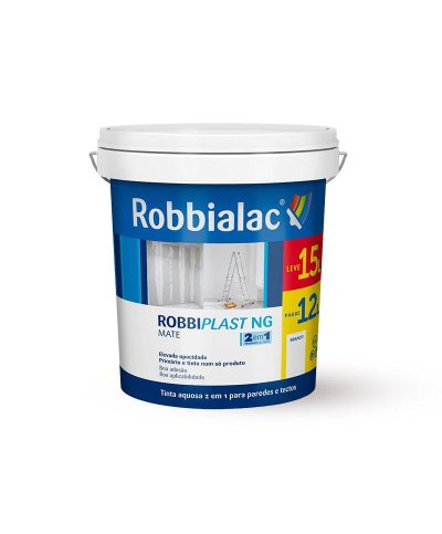 Tinta robbiplast NG  branca 12 lt (+ 3 lt oferta)