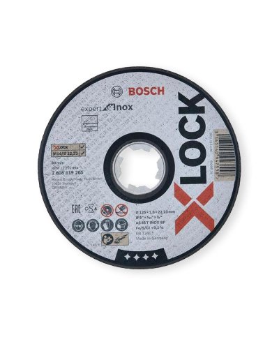 Disco de corte Bosch standard X-Lock inox 125x1mm