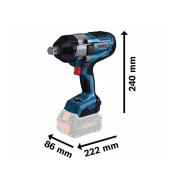 Kit Aparafusadora Bosch GDS18V-1050H + 2 baterias ProCore