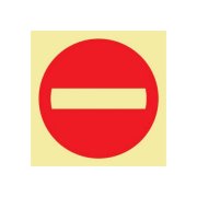 Sinal passagem proibida 15x20cm