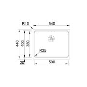 Lava Louca Rodi UNA 50 polido enc. p/baixo 1808EHS0673AO