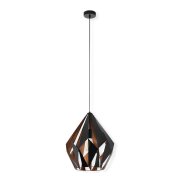 Suspensao aco escuro carlton1 1XE27 60W Ø38.5cmx150cm