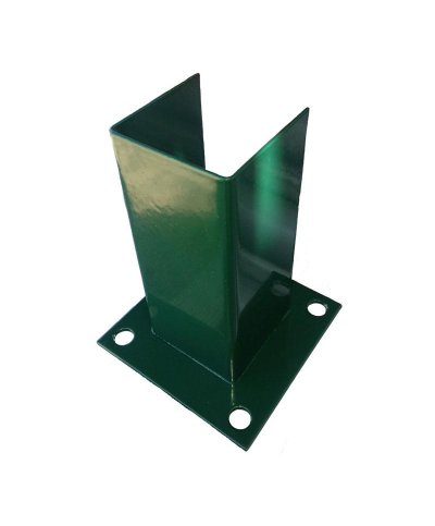 Base metalica reforcada p/poste 60x60 c/kit fixacao