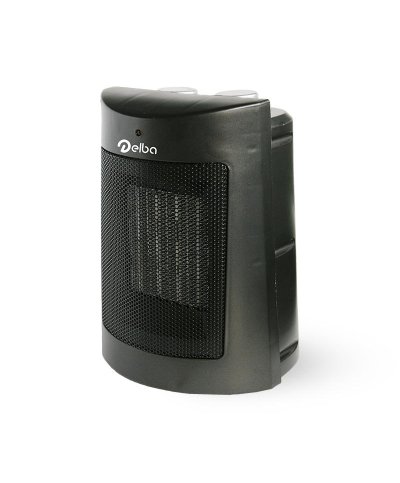 Aquecedor Cerâmico Delba 900W-1800W Preto | Casa Alves