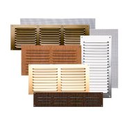 Grelha aluminio com rede 0,8 branco lacado 10x30