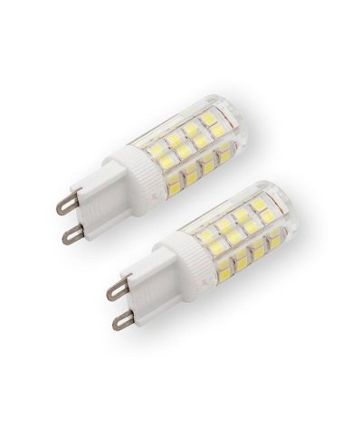 Pack 2 lampadas led G9 4W 400lm 3000K LG04231