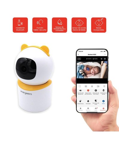 Câmera interior de segurança para crianças