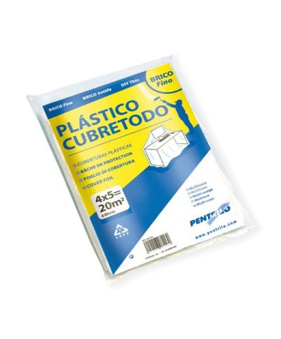 Cobert. plast fino p/protec moveis 20m2