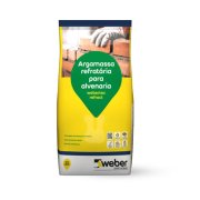 Argamassa refratária para montagem de alvenarias Weber Tec Refract Cinza 5 Kg
