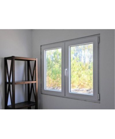 Janela pvc proline60 100x100cm 2 folhas