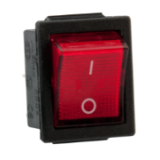 Interruptor bipolar KCD-6 vermelho