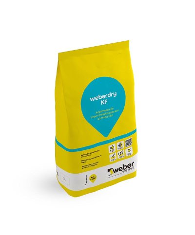 Argamassa impermeabilização em camada fina Weber Dry KF 5Kg Cinza