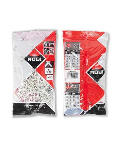 Cruzetas p/juntas Rubi 1mm (300 uni) 02911