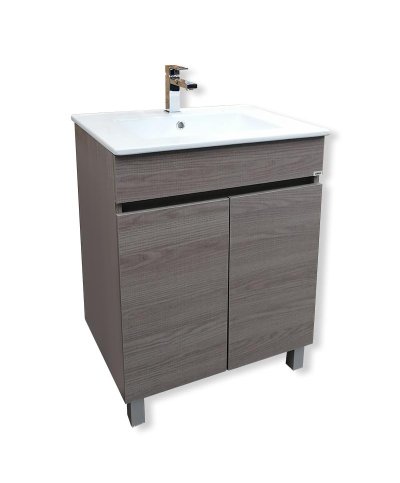 Conjunto movel + lavatorio Luup estepa 80cm