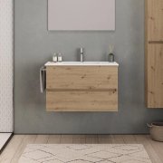 Conjunto Móvel de 2 gavetas com lavatório cerâmico