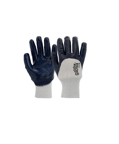 Luva nitrilo azul grosso dorso arej. tam.10 (1190)