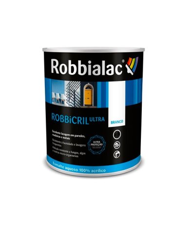 Esmalte Robbicril Ultra acetinado branco 4lt