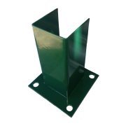 Base metalica reforcada p/poste 60x60 c/kit fixacao