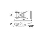 Roquete 50mm c/cinta de 10mt c/gancho aberto 0905008