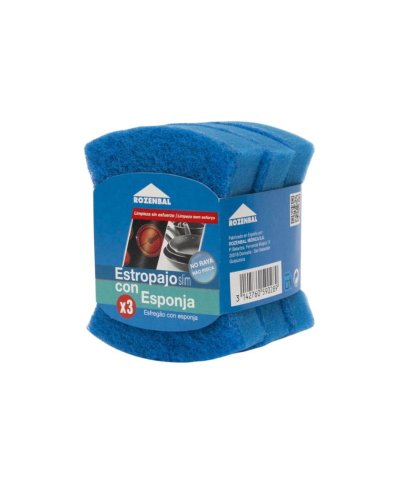 Pack 3 esponjas multiusos azul