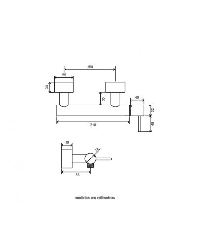 Misturadora ocean chuveiro preto mate