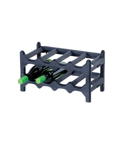 Garrafeira 4 cavidades preta