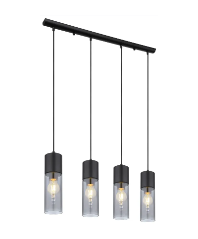 Suspensao Annika 4xE27 black matt