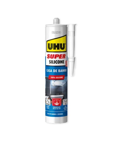 UHU Super silicone casa de banho branco 300ml 36865