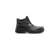 Bota pele preta pu biq.+palm.aço biq.ref.s3 n.43 0114002