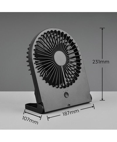 Ventoinha de mesa preta USB