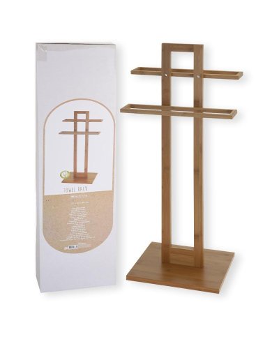 Toalheiro com 2 barras 37x25x85cm