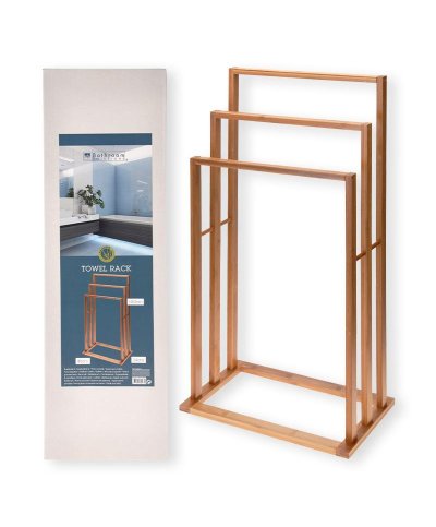 Toalheiro em bambo c/ 3 barras